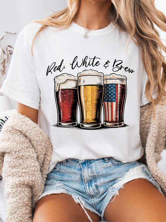 Red White And Brew Graphic