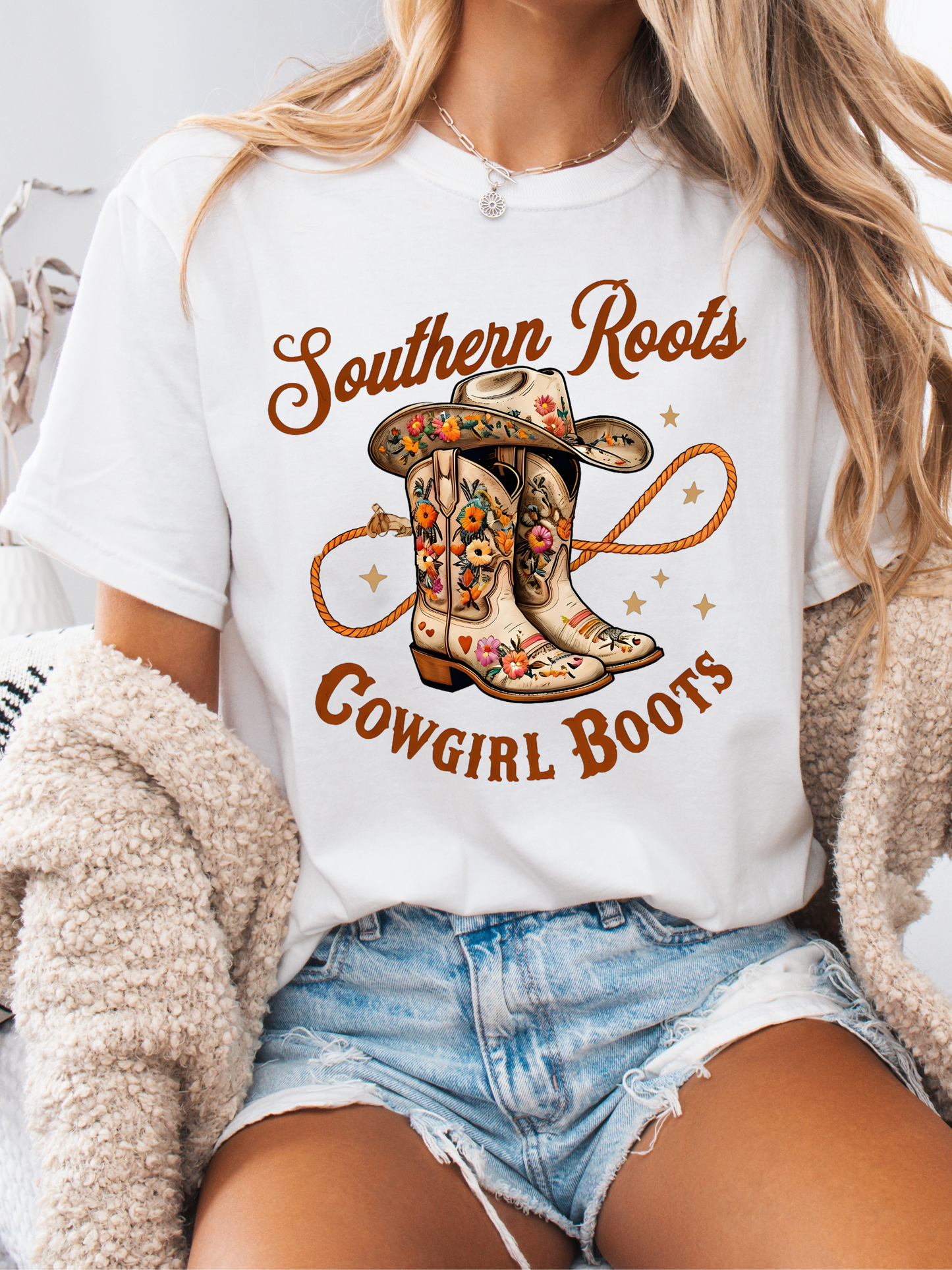 Southern Roots & Cowgirl Boots Graphic