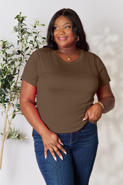 Buy our "Renee Round Neck Short Sleeve T-Shirt" online – Willow Boutique Clothing. Shop stylish Renee Round Neck Short Sleeve T-Shirt today.