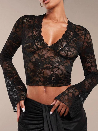 Buy our "PREORDER: Josephine Flare Sleeve Lace Top" online – Willow Boutique Clothing. Shop stylish PREORDER: Josephine Flare Sleeve Lace Top today.