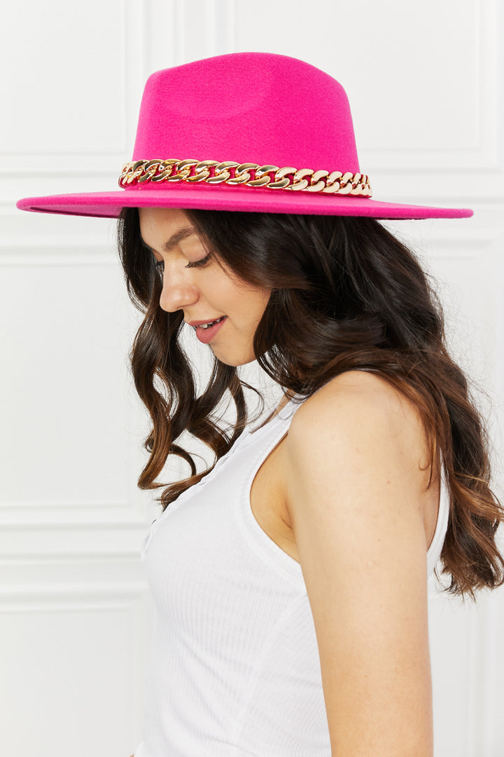 Glam Gal Fedora Hat in Pink