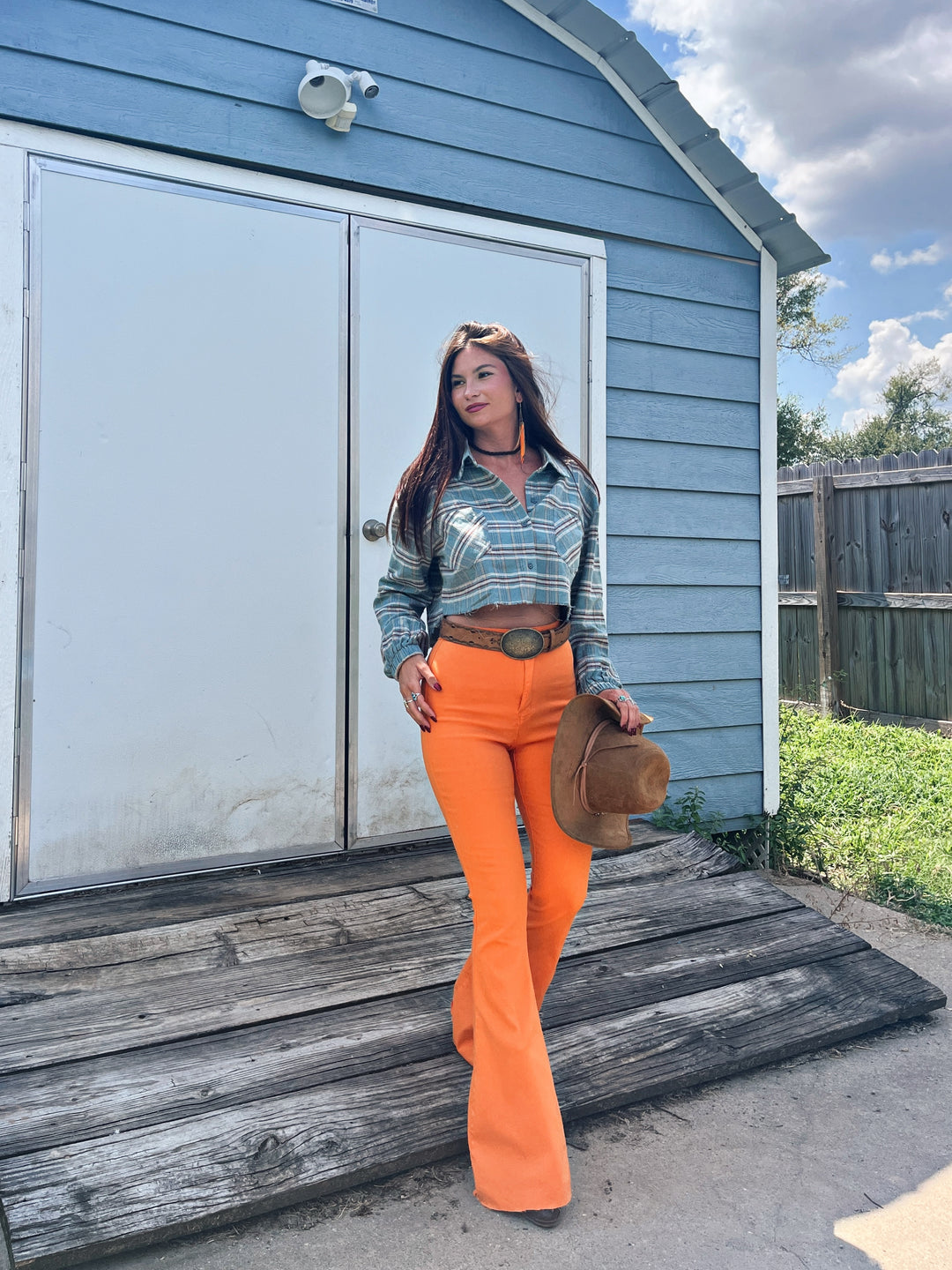 Rory Plaid Cropped Flannel