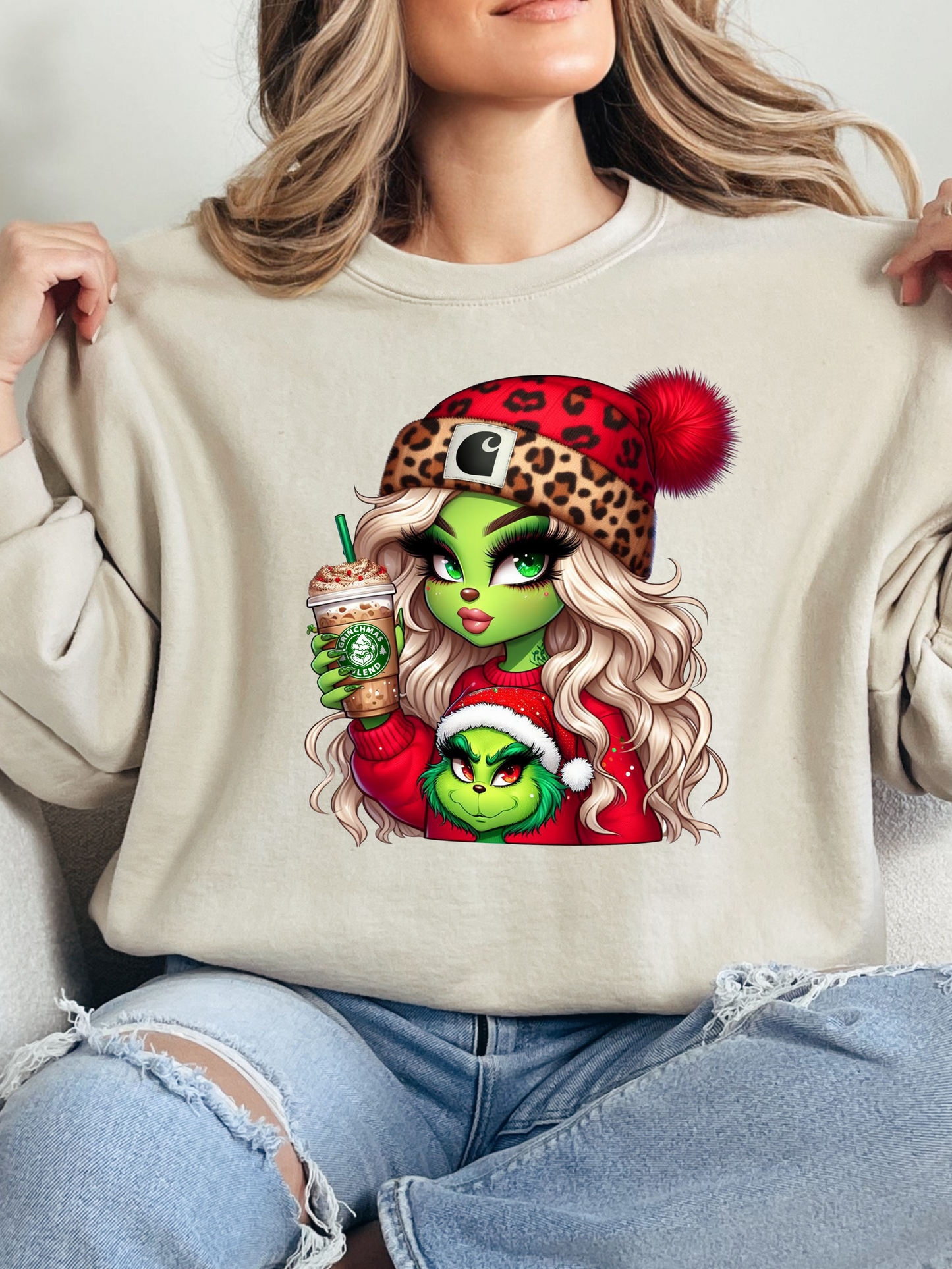 Leopard Grinch Graphic