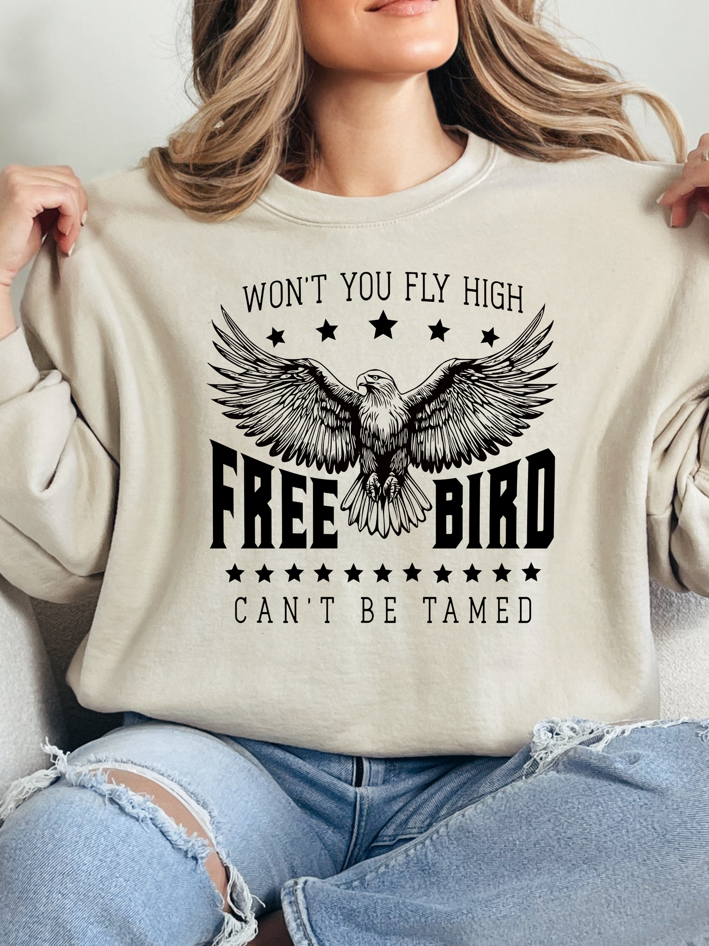 Fly High Free Bird Graphic