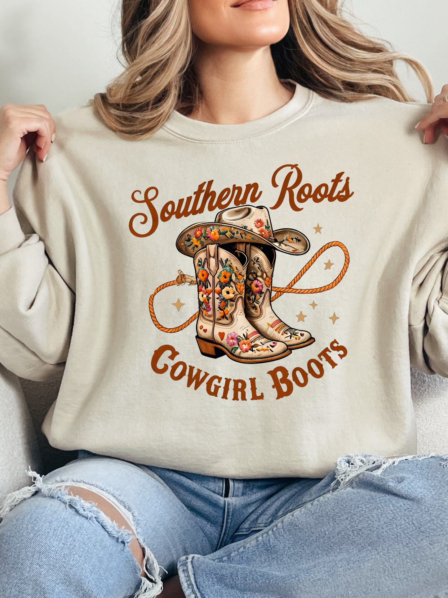 Southern Roots & Cowgirl Boots Graphic