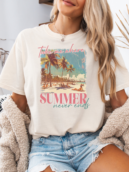 Take Me Where Summer Never Ends Graphic Tee