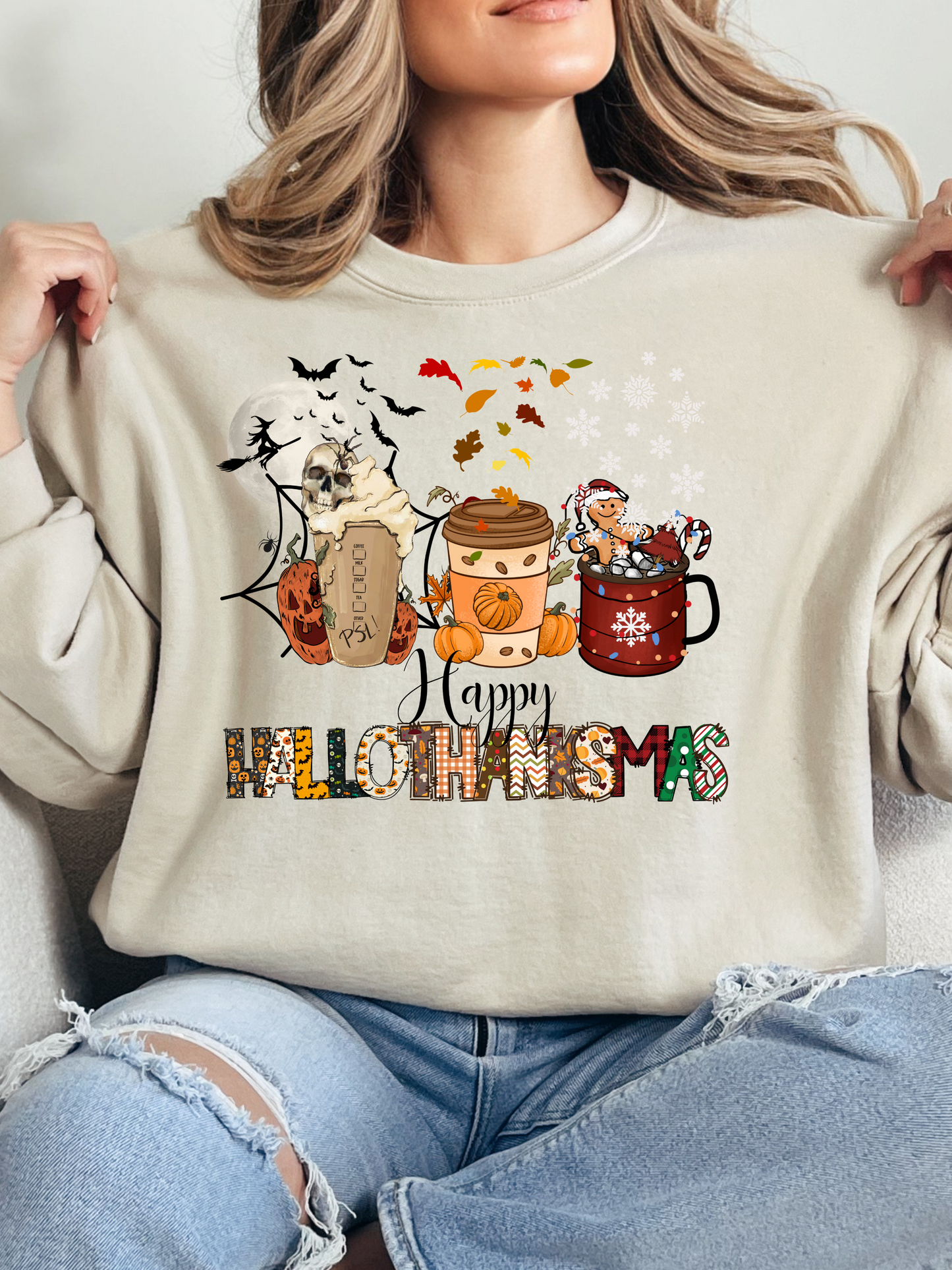 Happy Hallothankmas Graphic