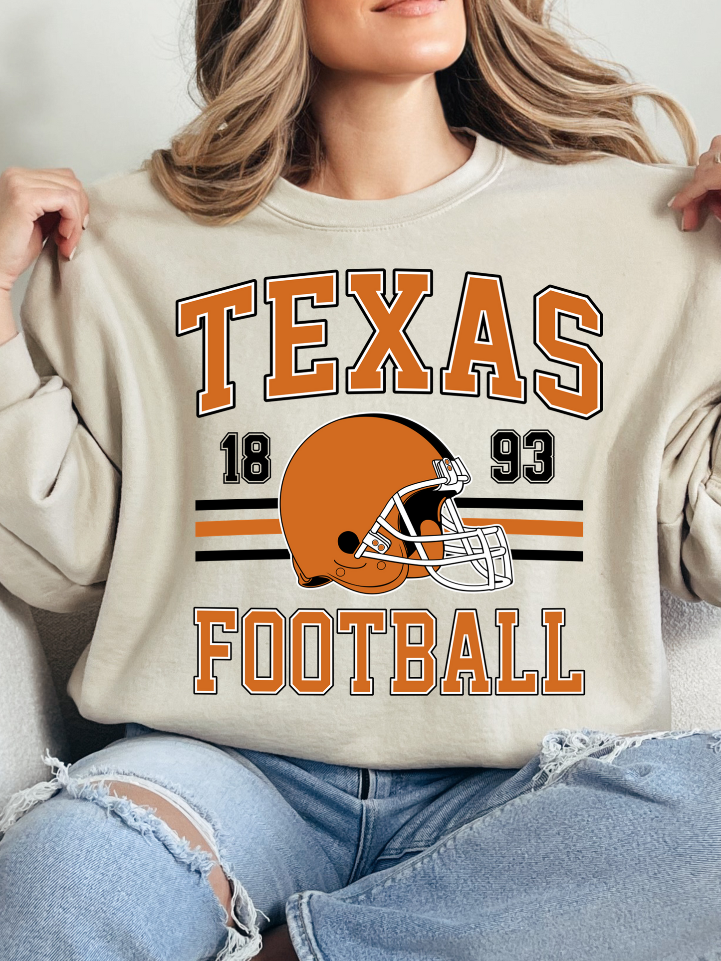 Retro Texas Football Graphic