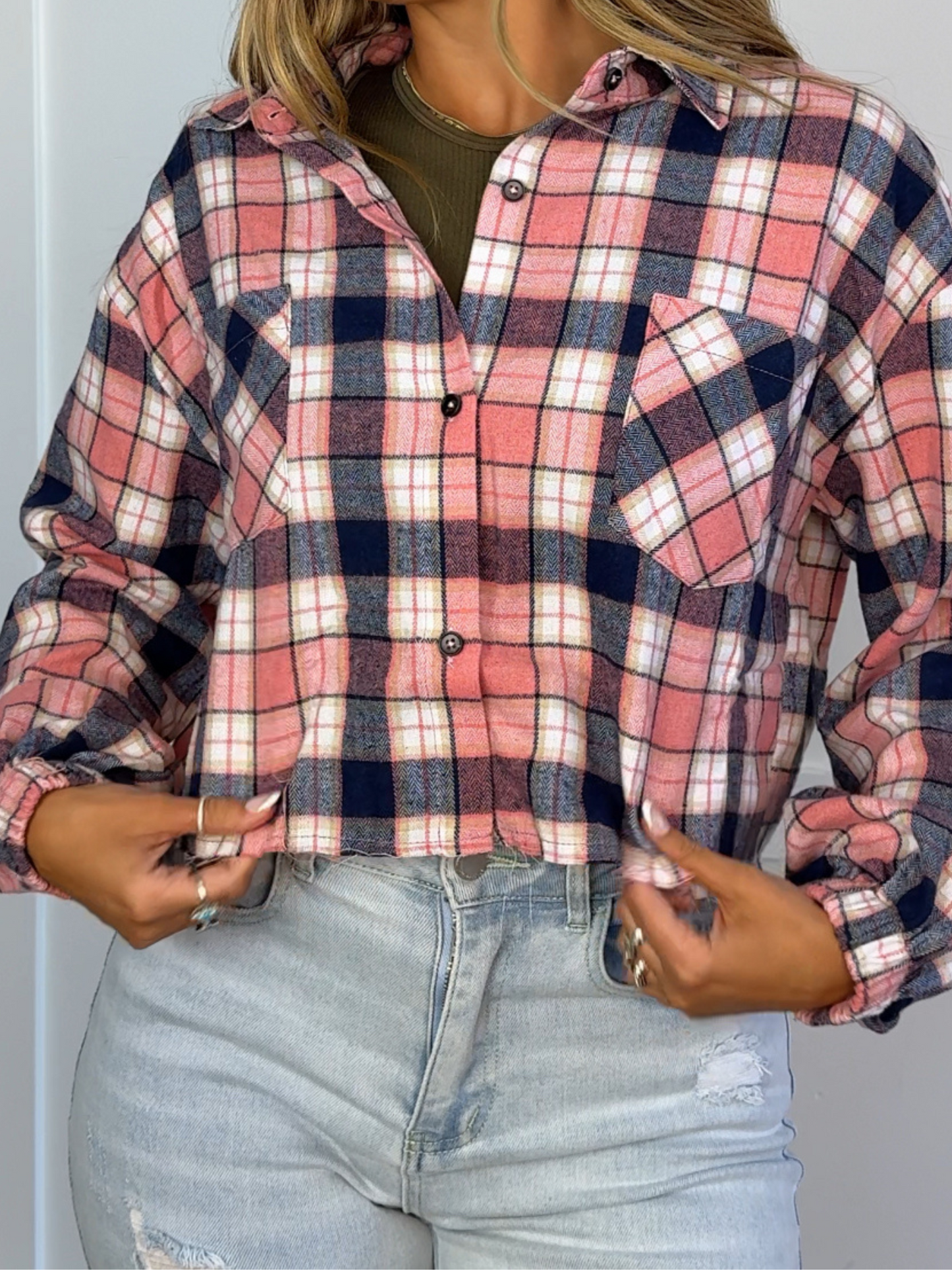Buy our "Rory Plaid Cropped Flannel" online – Willow Boutique Clothing. Shop stylish Rory Plaid Cropped Flannel today.