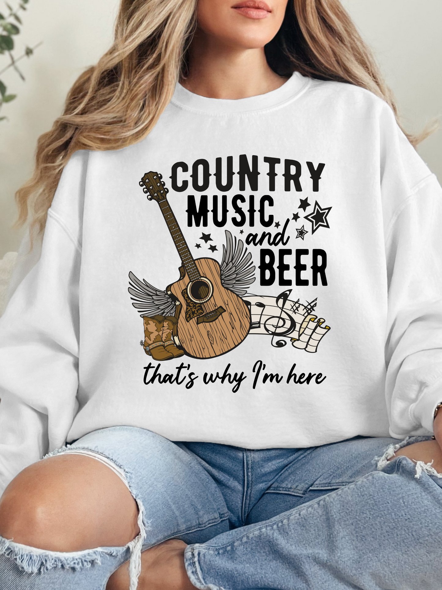 Country Music And Beer Graphic