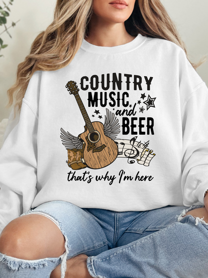 Country Music And Beer Graphic