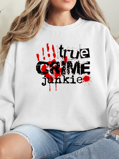 True Crime Junkie Graphic