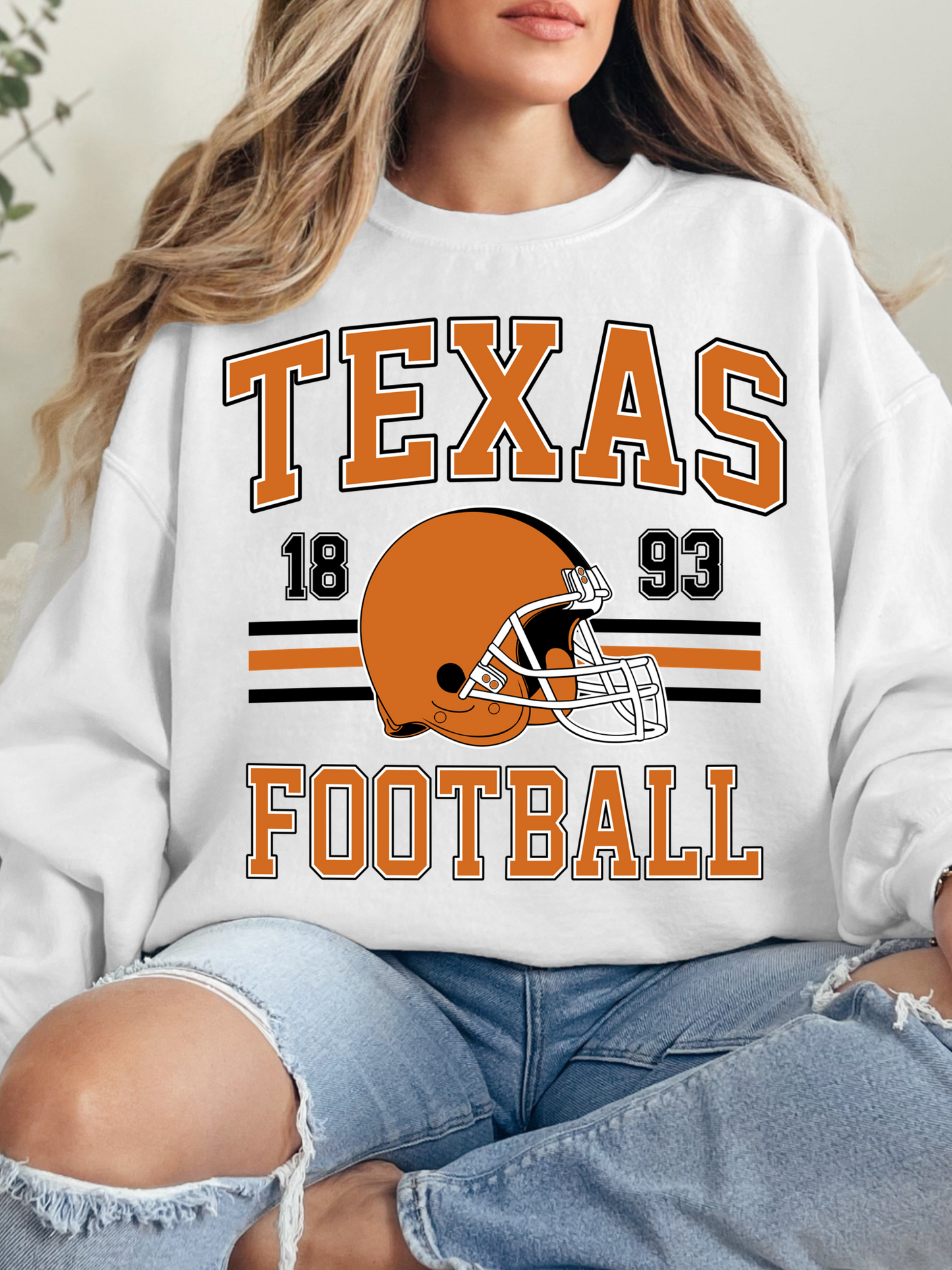 Retro Texas Football Graphic