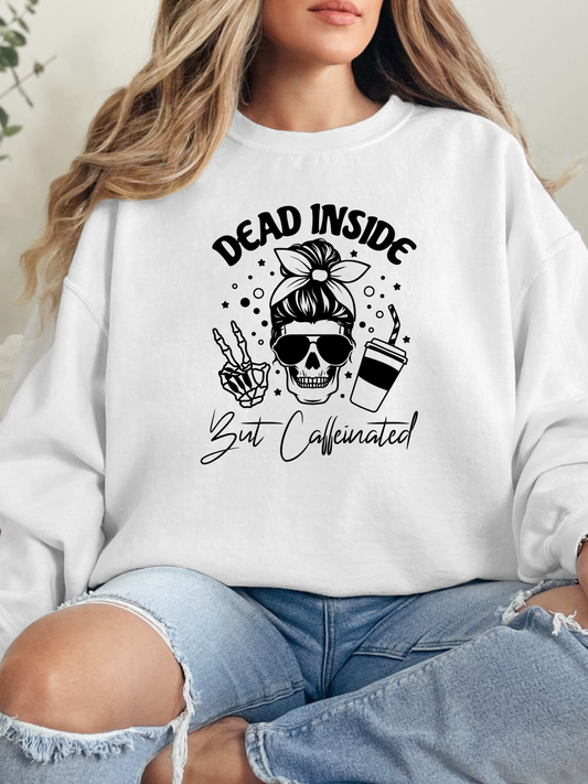 Dead Inside But Caffeinated Graphic
