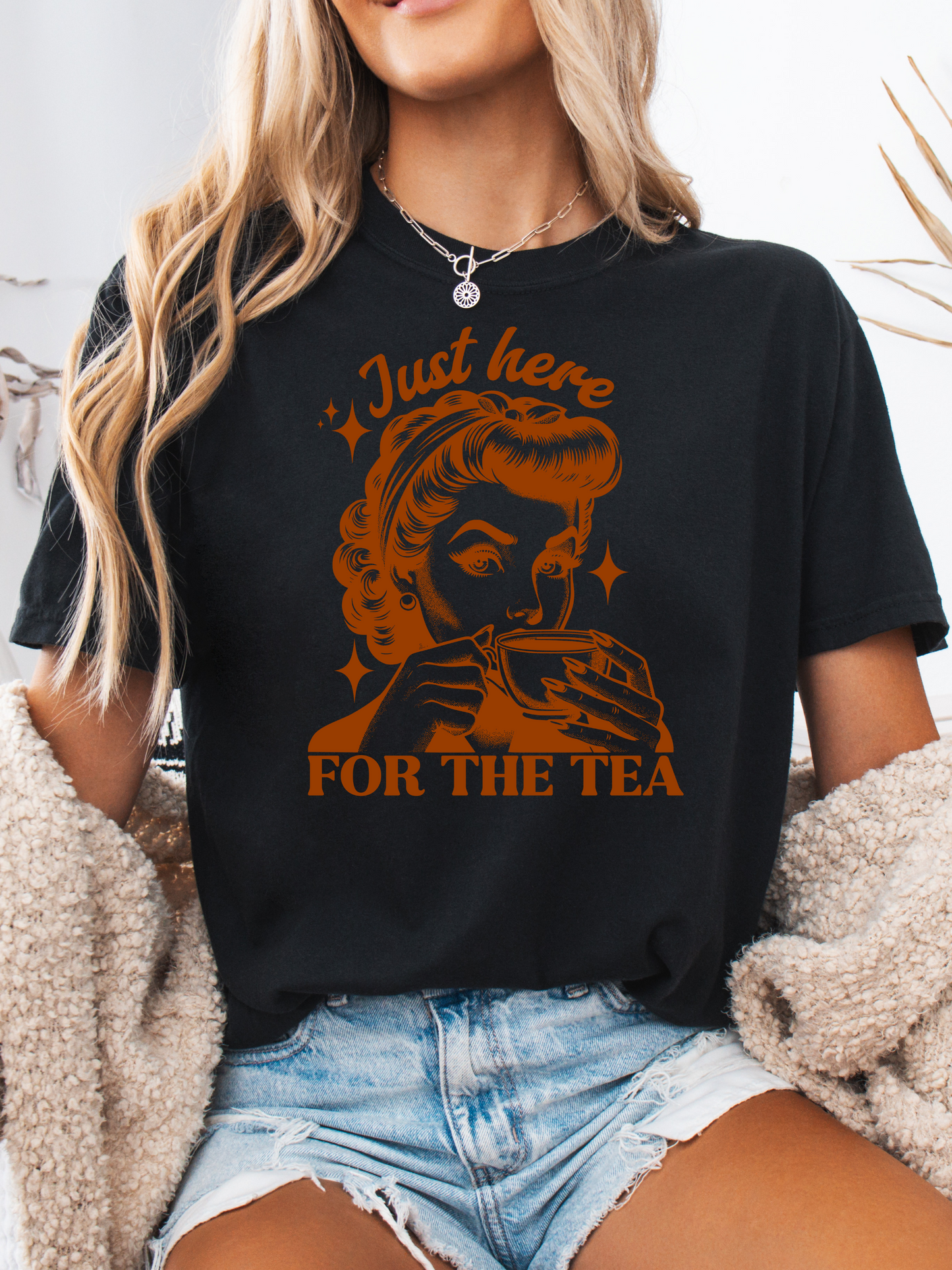 Here For The Tea Graphic