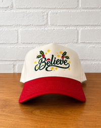 Believe Embroidered Trucker Hat