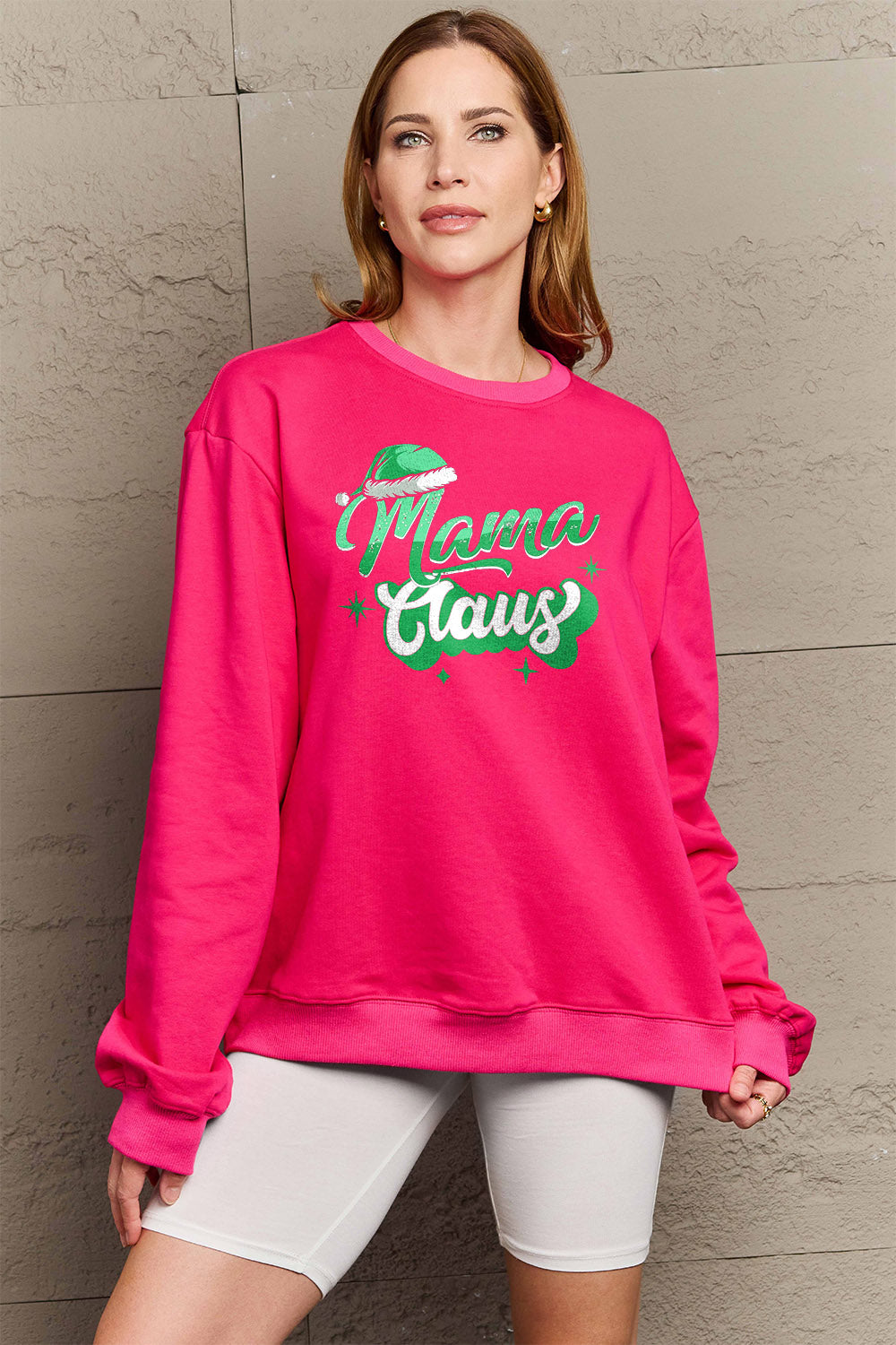 PREORDER: "Mama Claus" Round Neck Sweatshirt