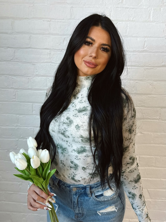 Buy our "Floral Mesh Long Sleeve Top" online – Willow Boutique Clothing. Shop stylish Floral Mesh Long Sleeve Top today.