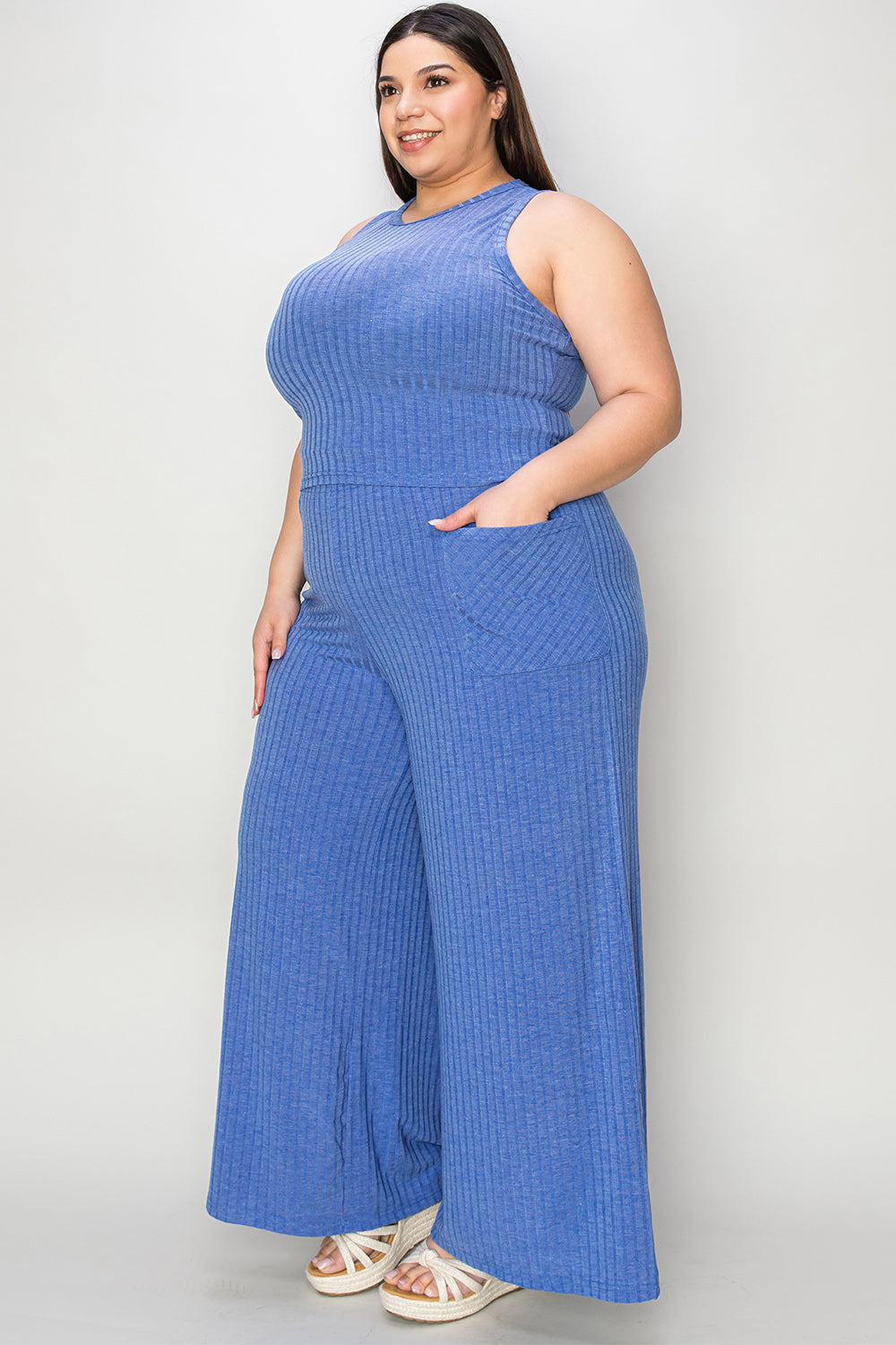 It Takes Two to Tango Tank and Wide Leg Pants Set