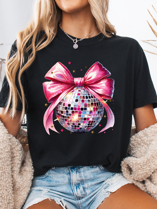 Disco Babe Bow Graphic Tee