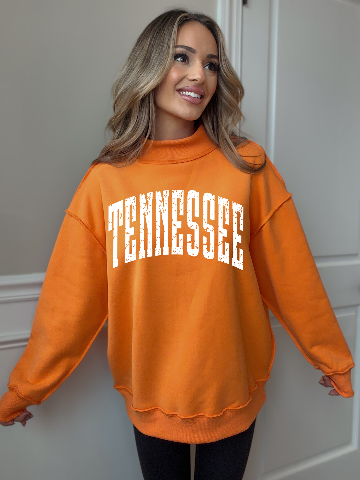 Tilly Tennessee Reversible Oversized Mockneck Crew