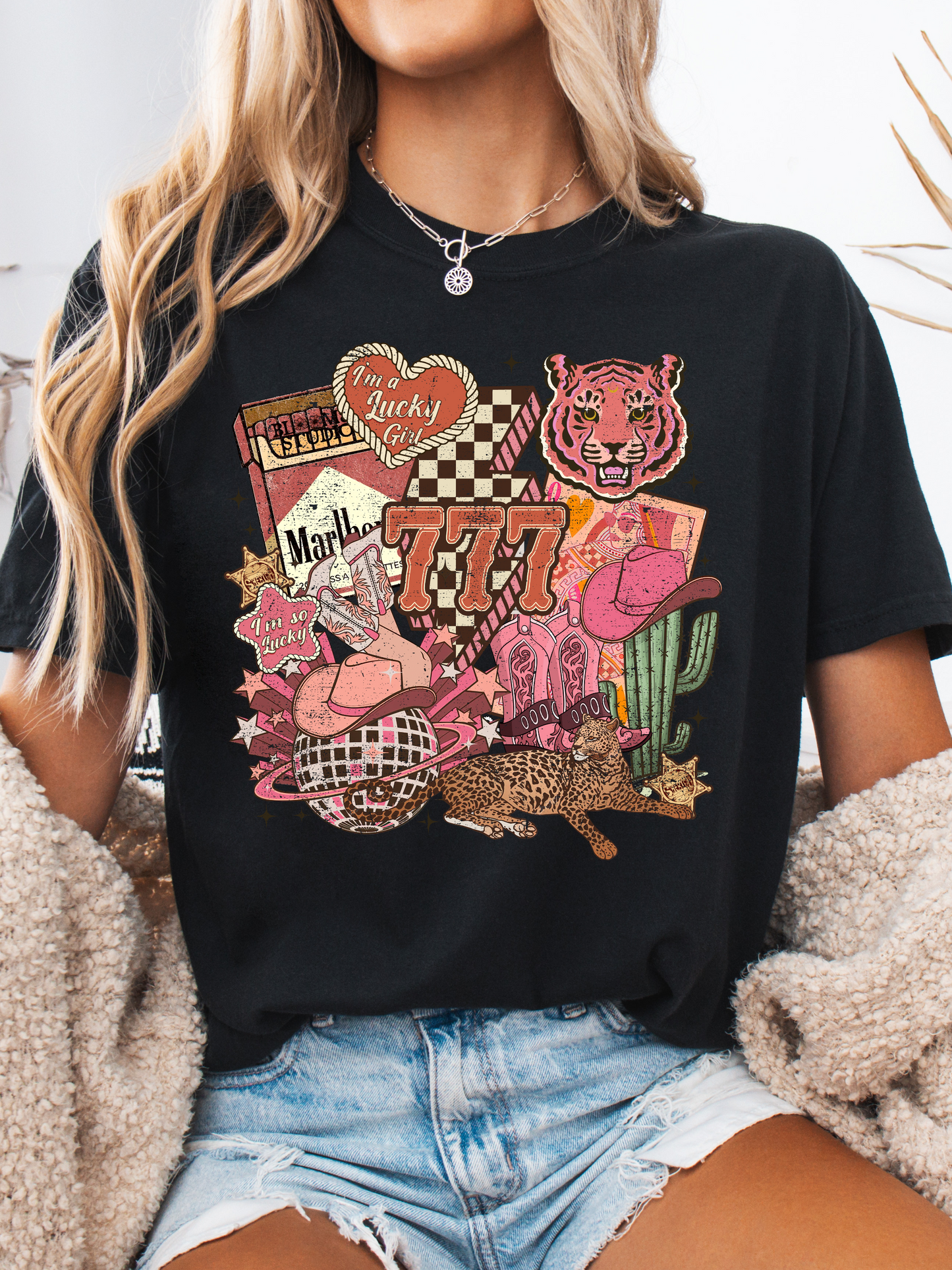 Lucky Western Cowgirl Graphic Tee
