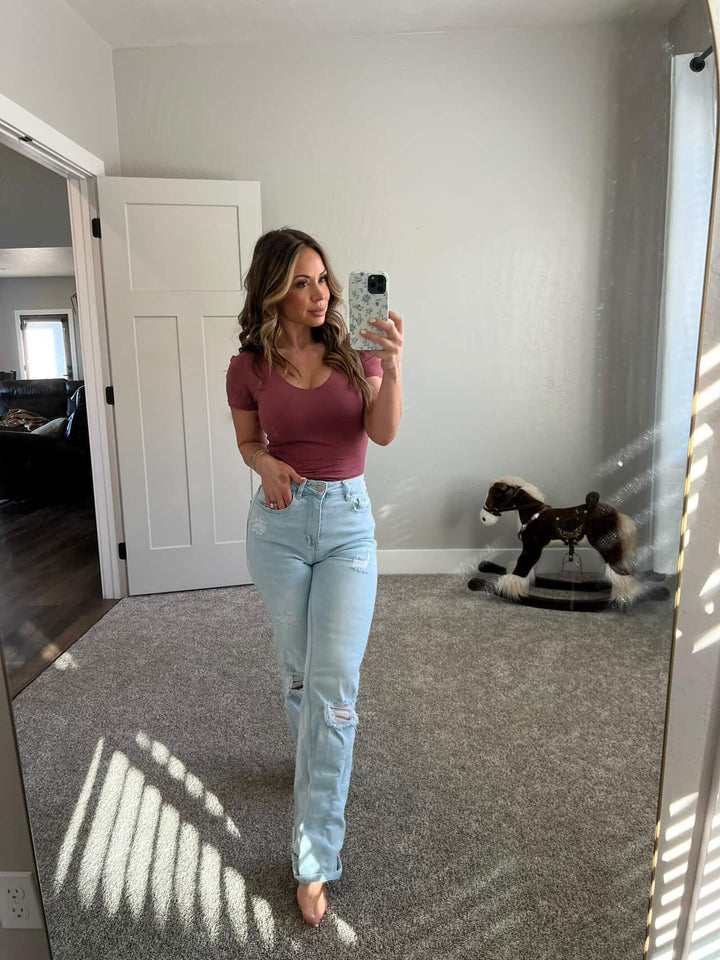 Amber 90s Vintage Boyfriend Jeans Light Wash