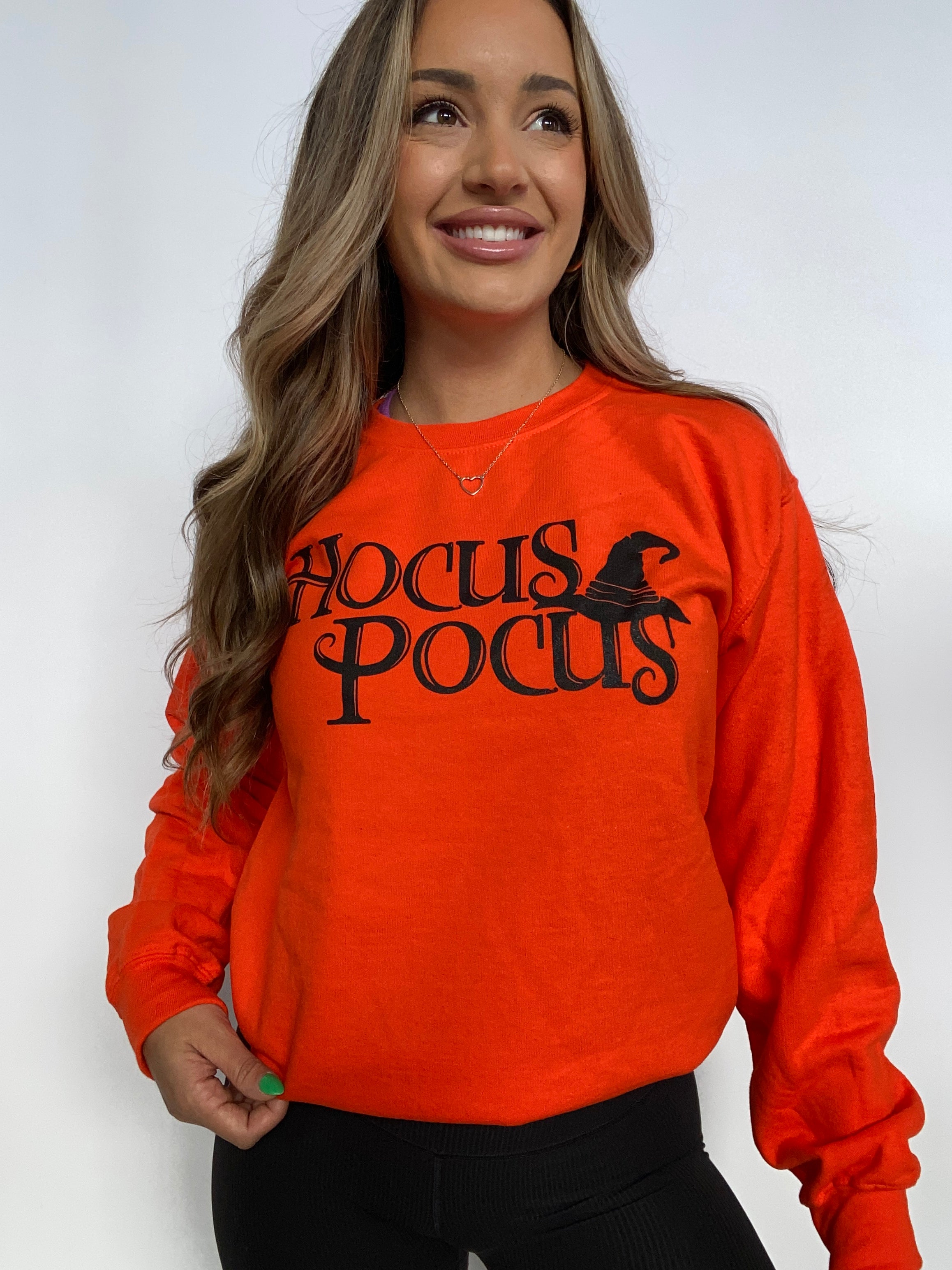 Hocus Pocus Crewneck- Orange