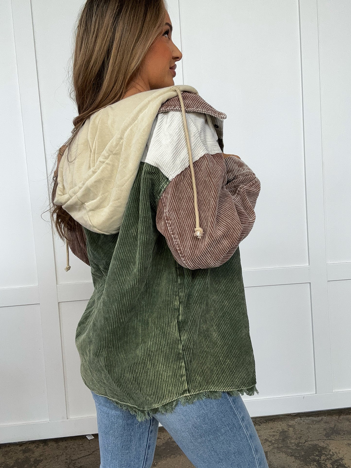 Buy our "PREORDER: Bellamy Snap Front Hooded Corduroy Shacket" online – Willow Boutique Clothing. Shop stylish PREORDER: Bellamy Snap Front Hooded Corduroy Shacket today.