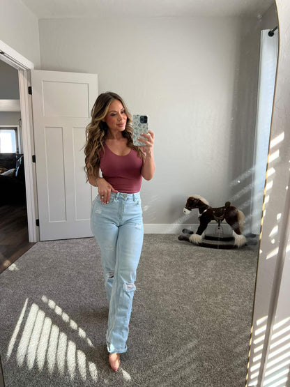 Amber 90s Vintage Boyfriend Jeans Light Wash