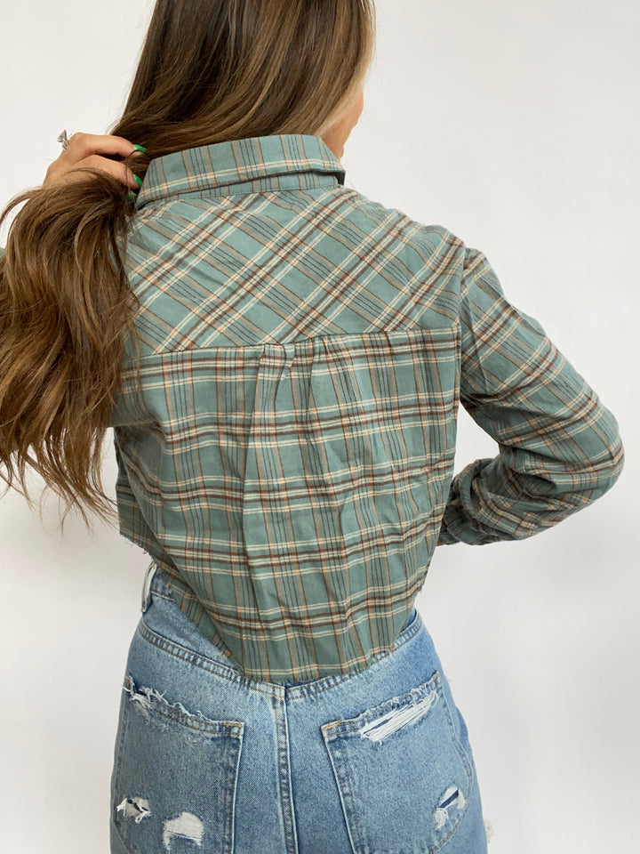 Rory Plaid Cropped Flannel