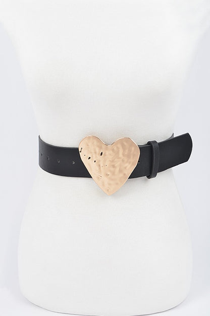 Be Mine Metal Heart Belt