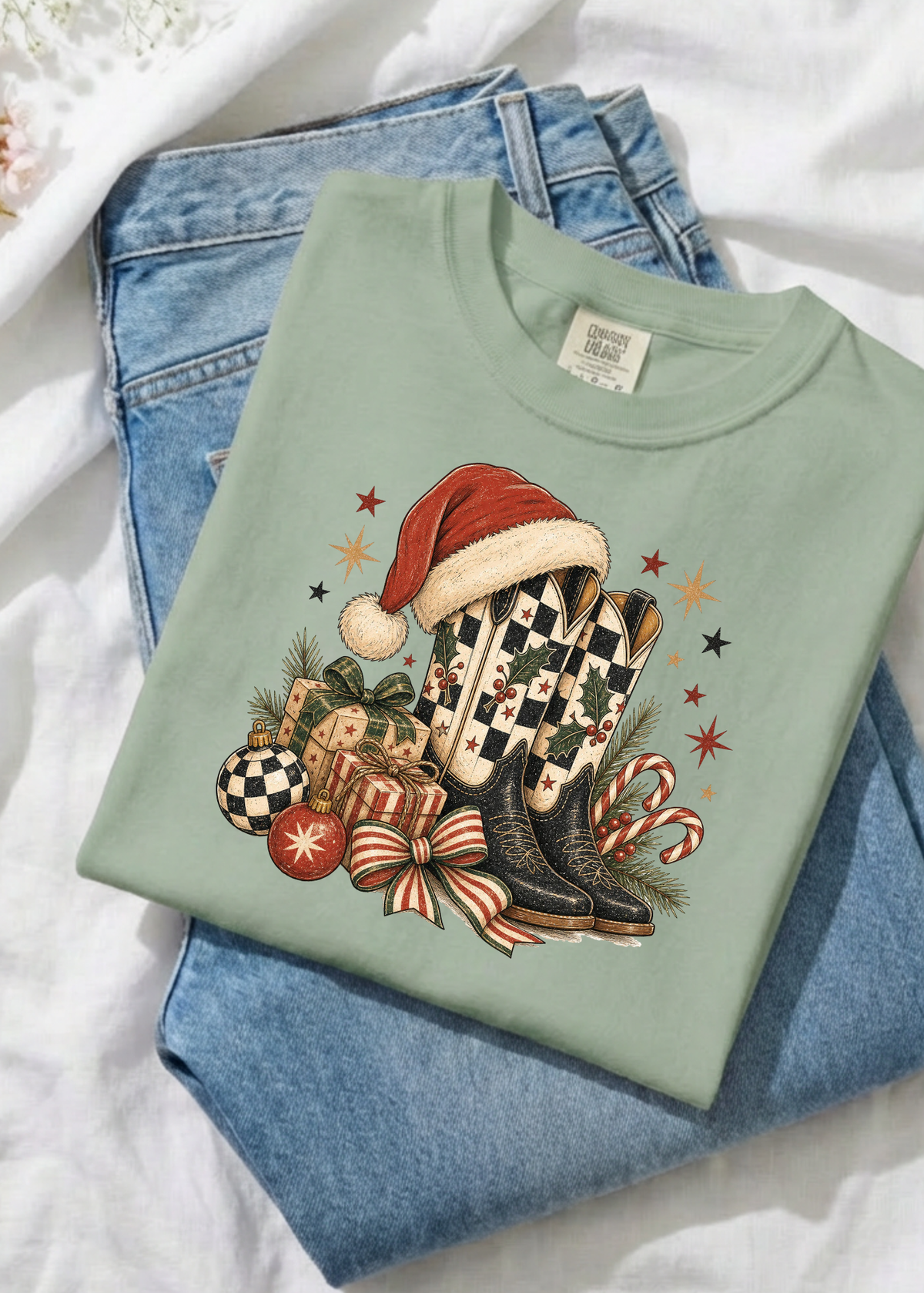 Christmas Cowgirl Graphic