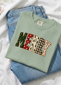 Simply Merry Patchwork Graphic