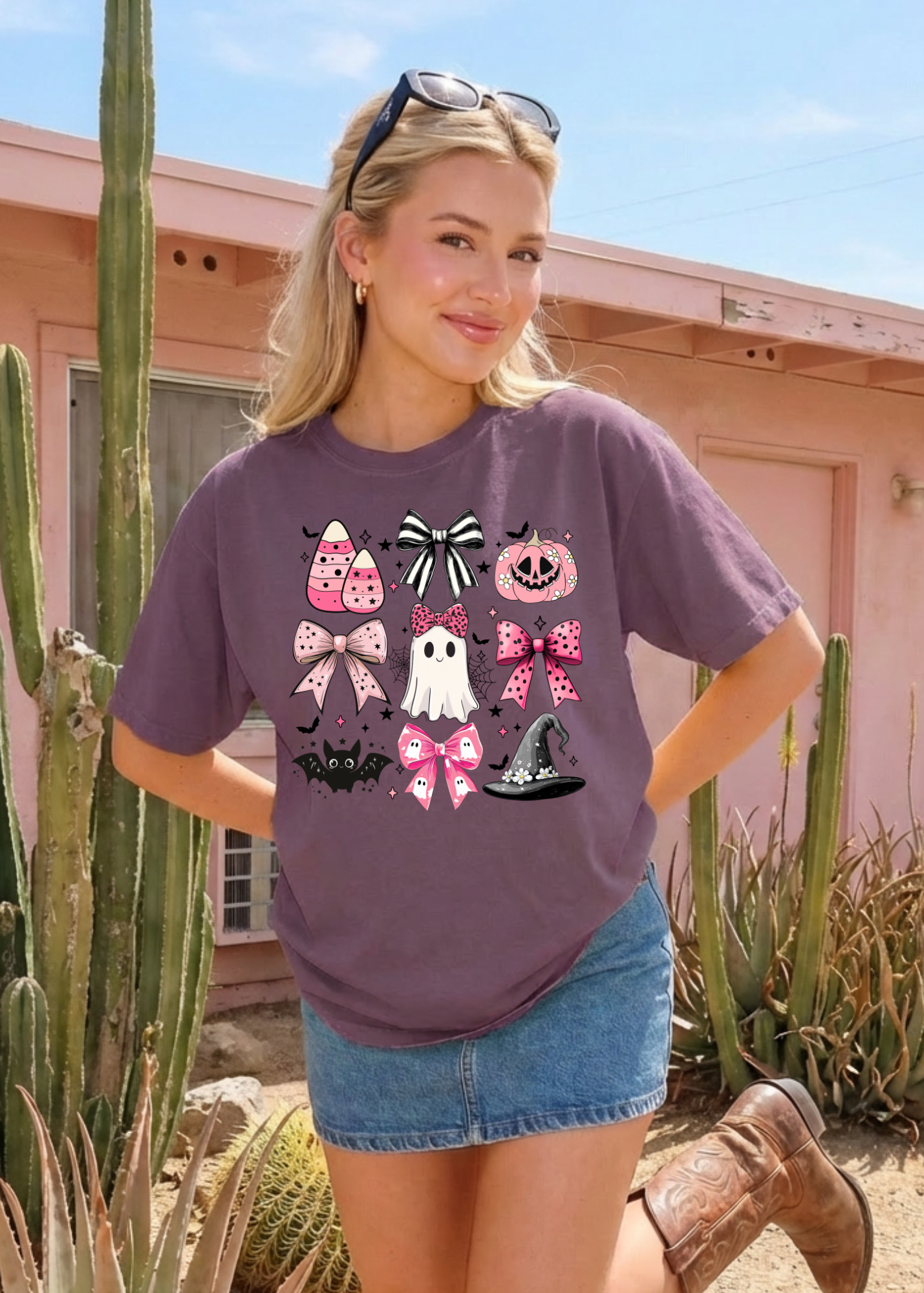 Pretty in Pink Halloween Graphic