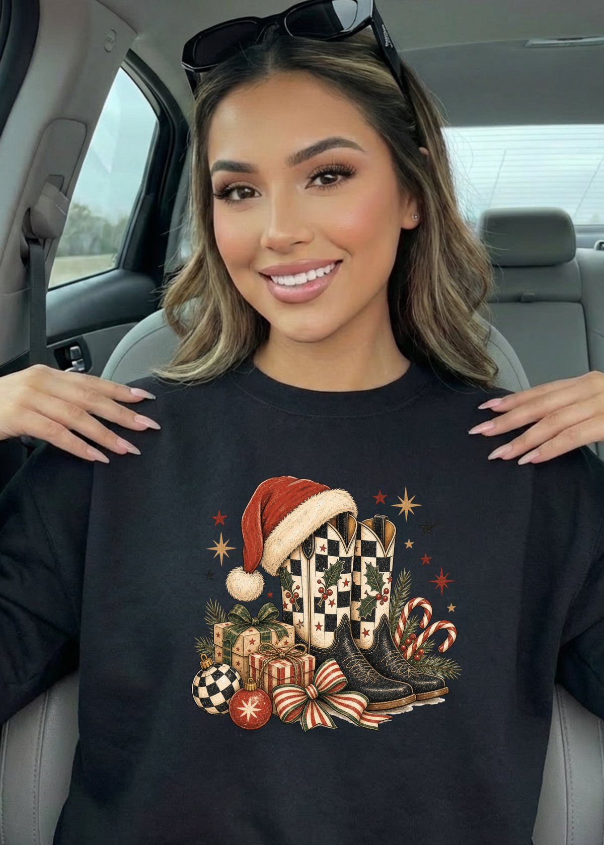Christmas Cowgirl Graphic