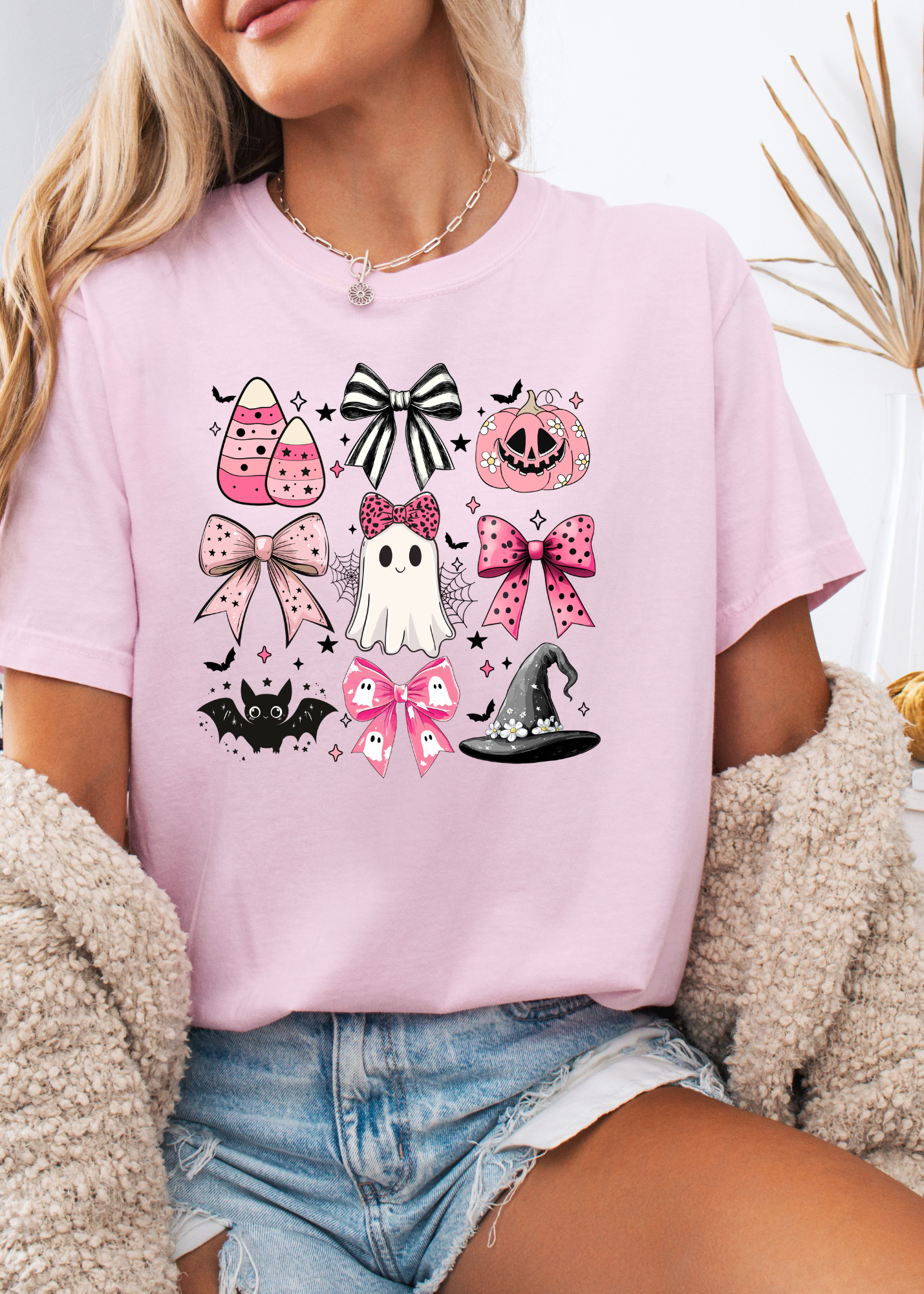 Pretty in Pink Halloween Graphic