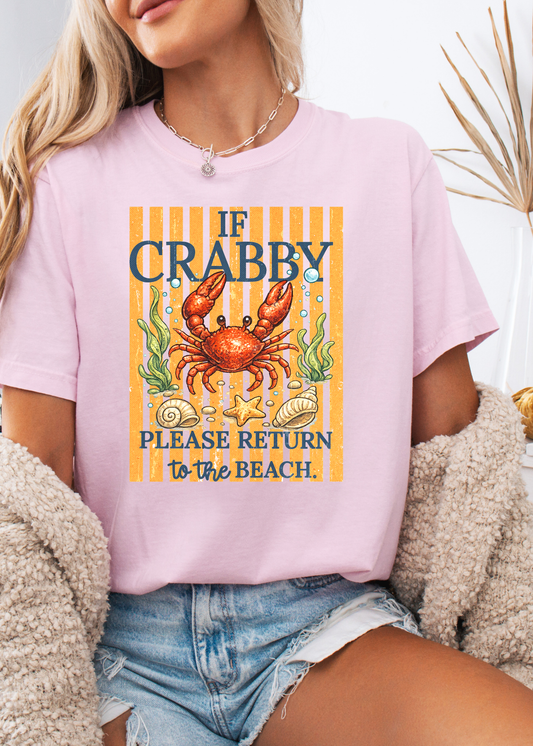 Crabby Beach Graphic T-Shirt