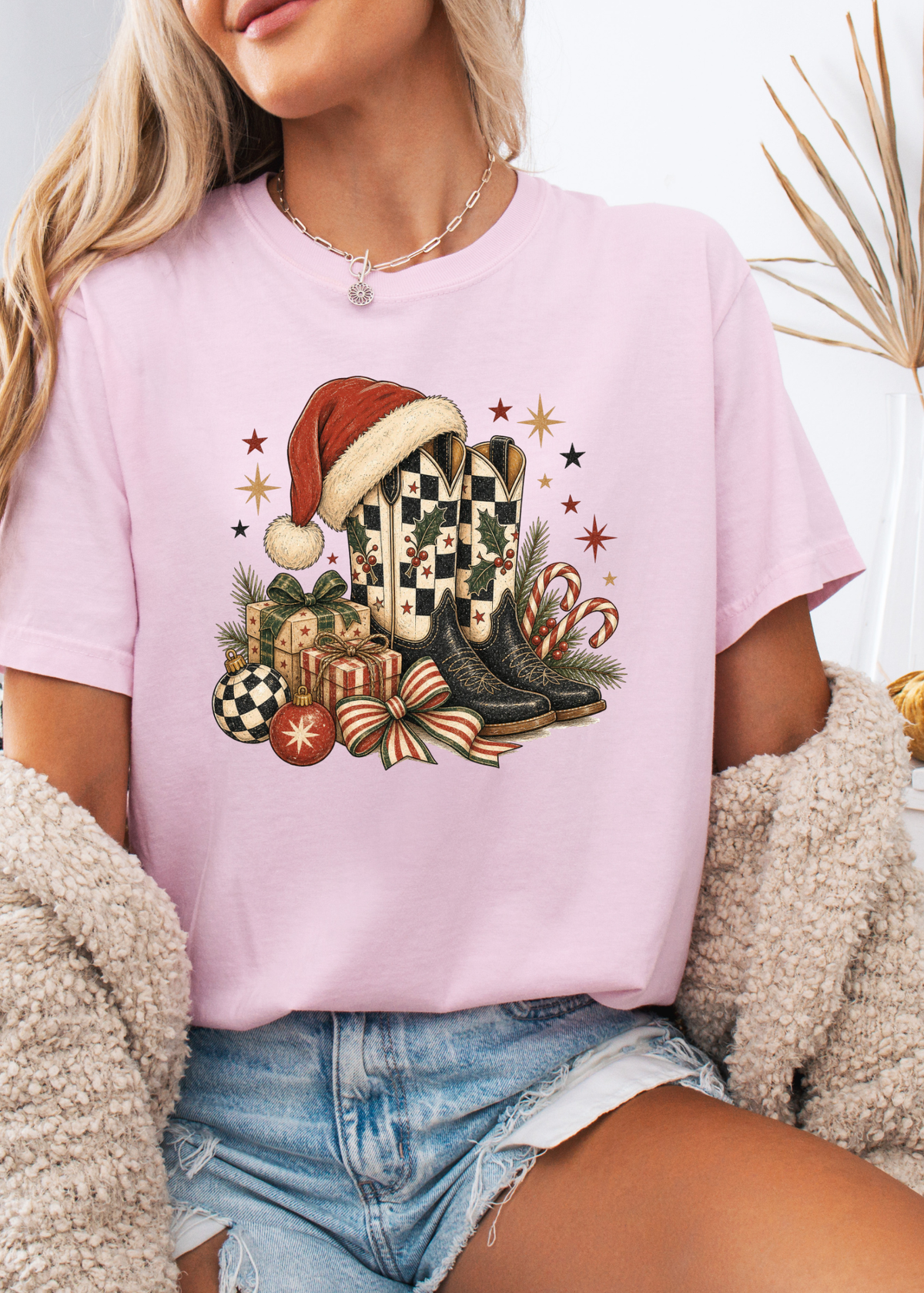 Christmas Cowgirl Graphic