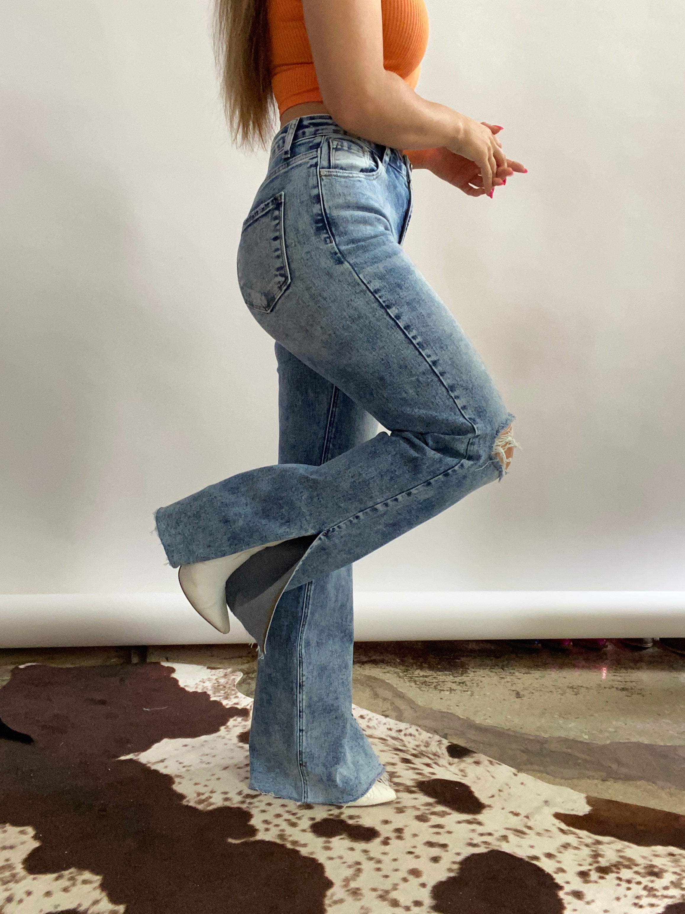 Hazel High Rise Straight Jeans