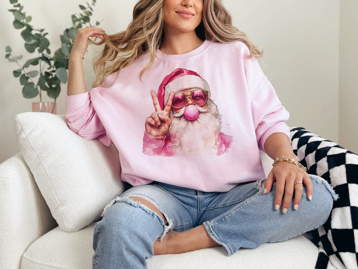 Bubblegum Bliss Christmas Graphic Crewneck