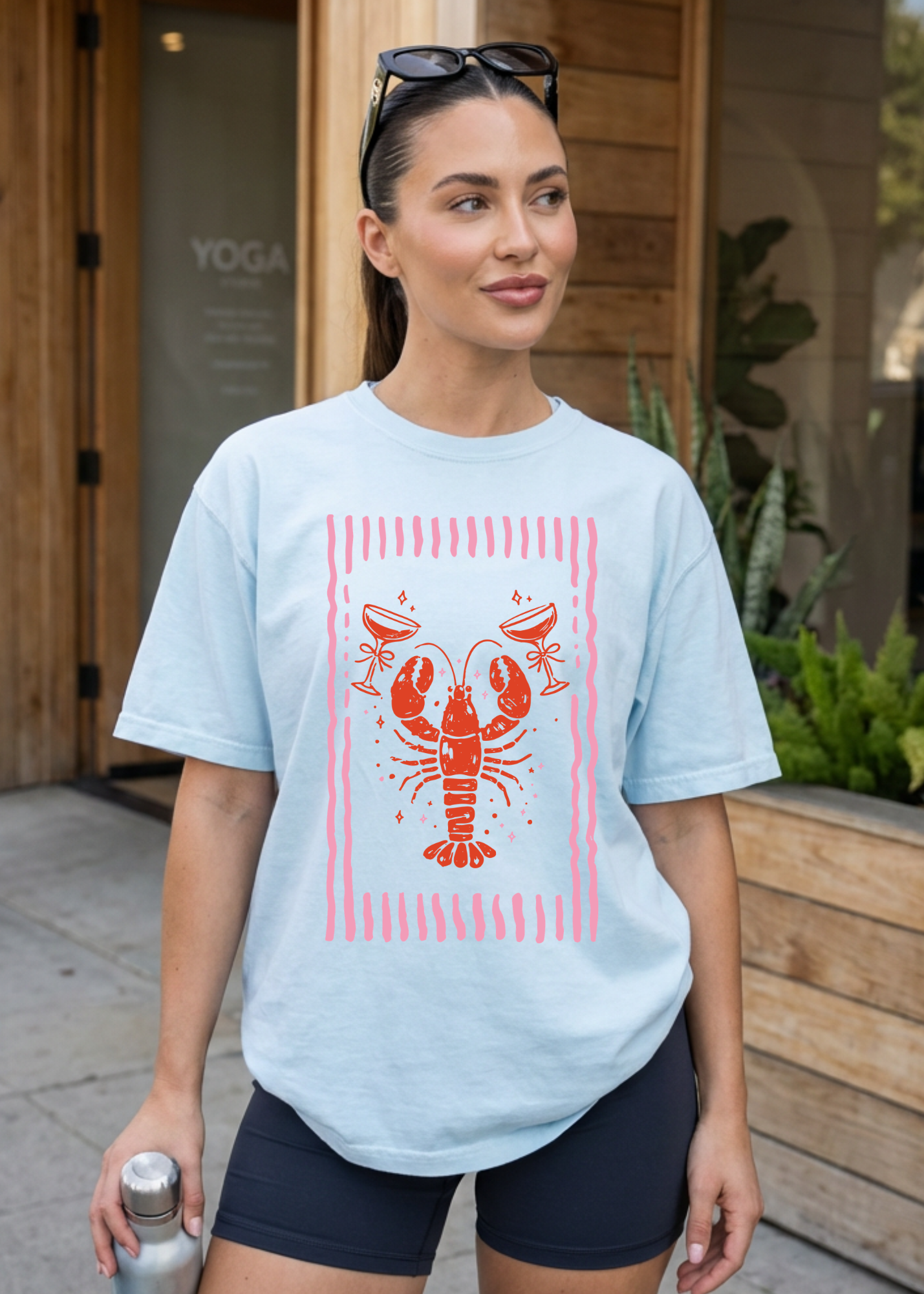 Lobster Martini Graphic T-Shirt