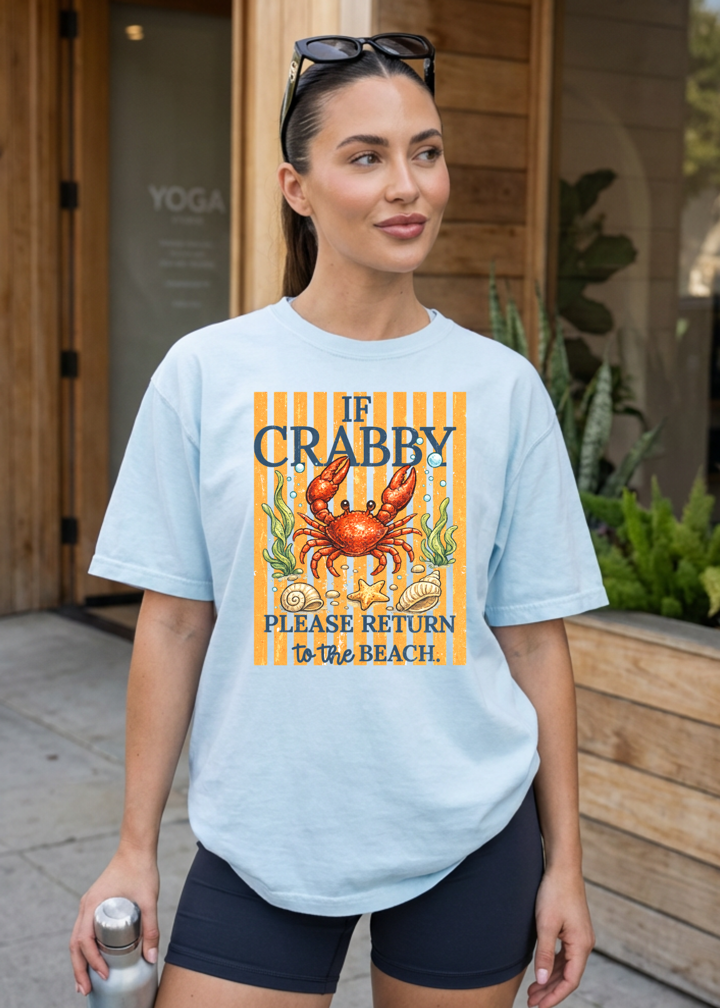 Crabby Beach Graphic T-Shirt