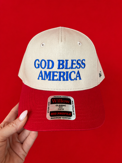 God Bless America Trucker Hat