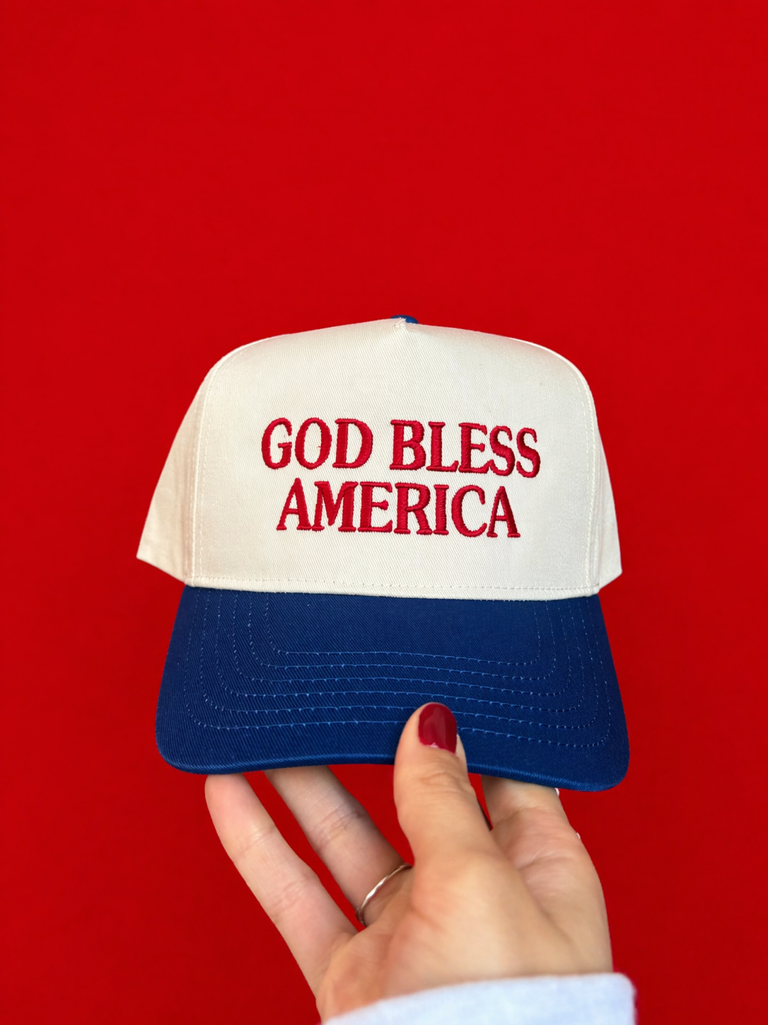 God Bless America Trucker Hat