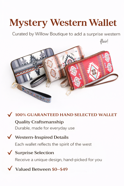 Mystery Western Wallet - Willow's Choice Western Wallet
