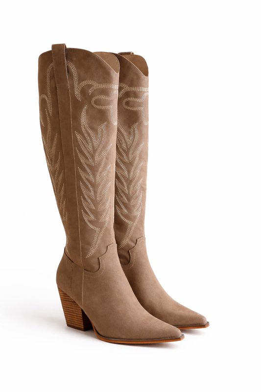 Bronco Knee High Cowboy Boots