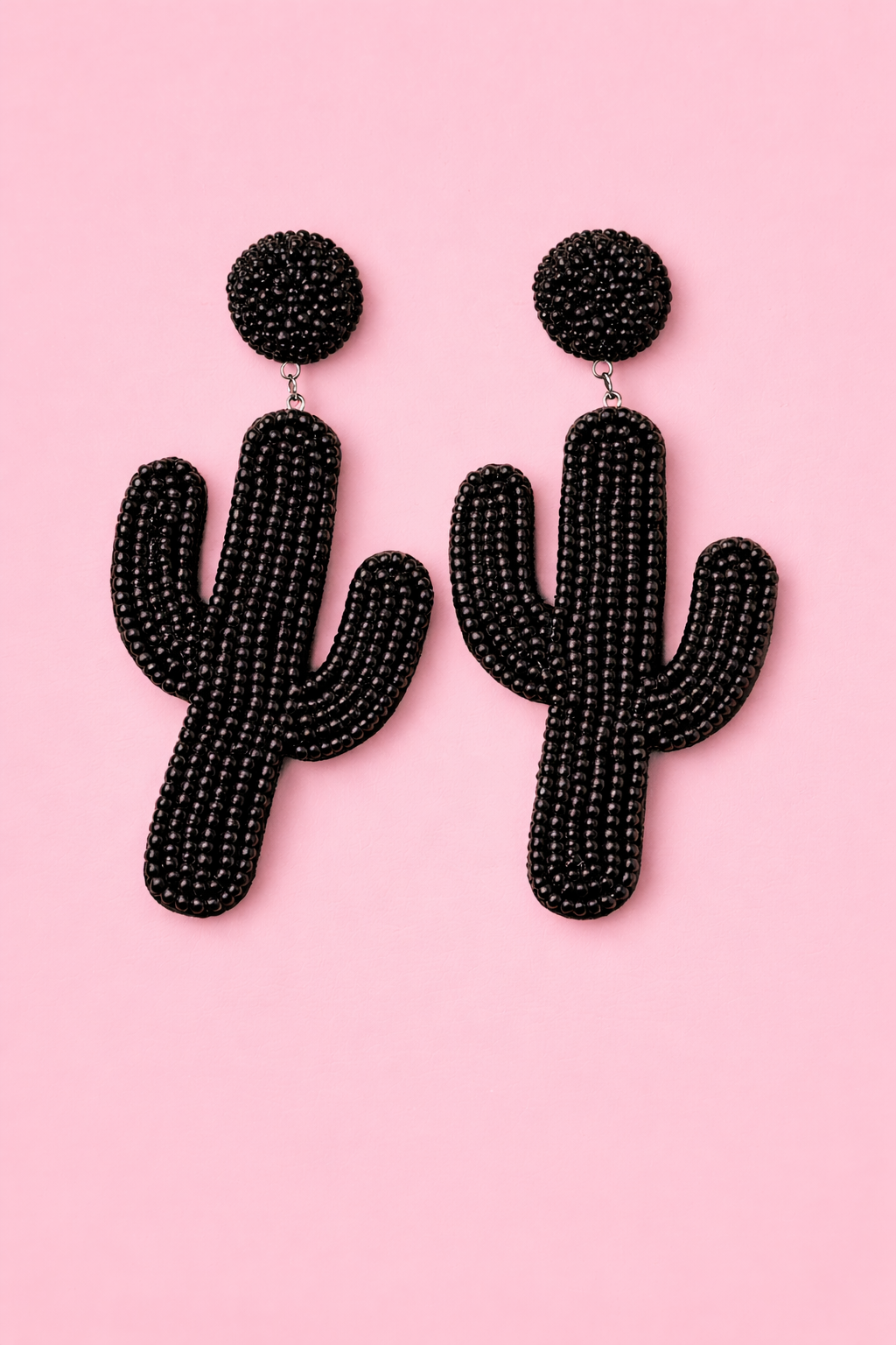 Desert Cactus Beaded Earrings