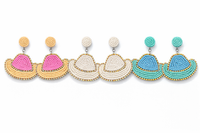 Stardust Beaded Cowgirl Hat Earrings