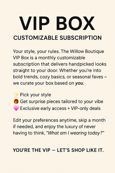 VIP Monthly Box Club – Customizable Subscription